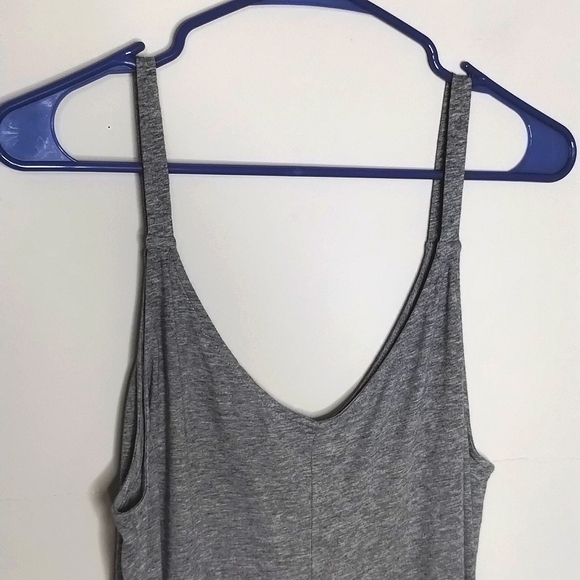 Eberjey Charlie Pima Cotton Jumpsuit - Heather Gray Casual Loungewear Small - Picture 7 of 8